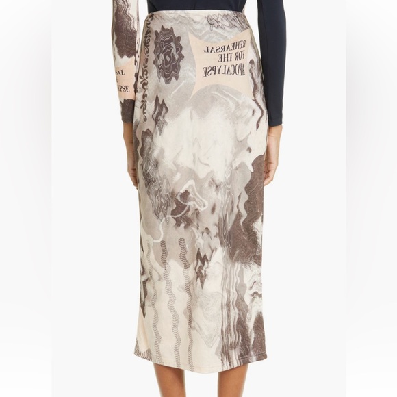 🪐RARE Elliss Skirt🪐 London Brand Cosmic Vibes Midi Skirt Spring Summer Trend - Picture 3 of 12